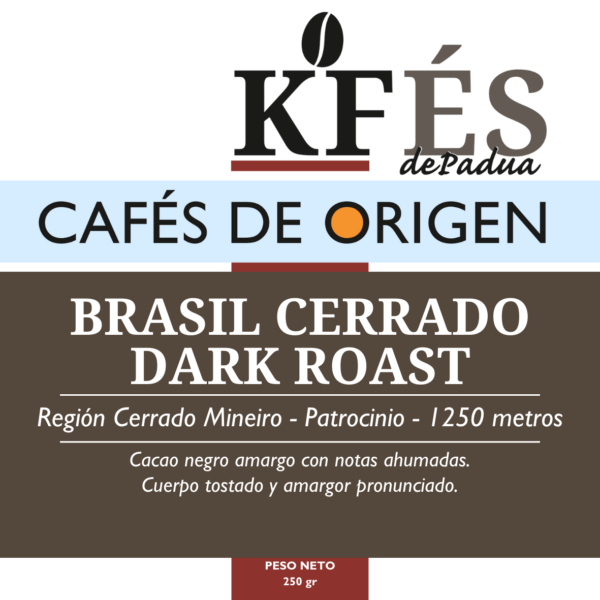 Café de Origen Brasil especificaciones